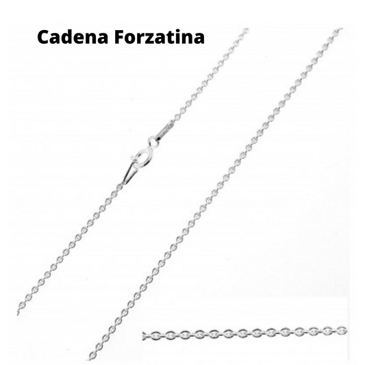 Cadena en plata de ley Forzatina