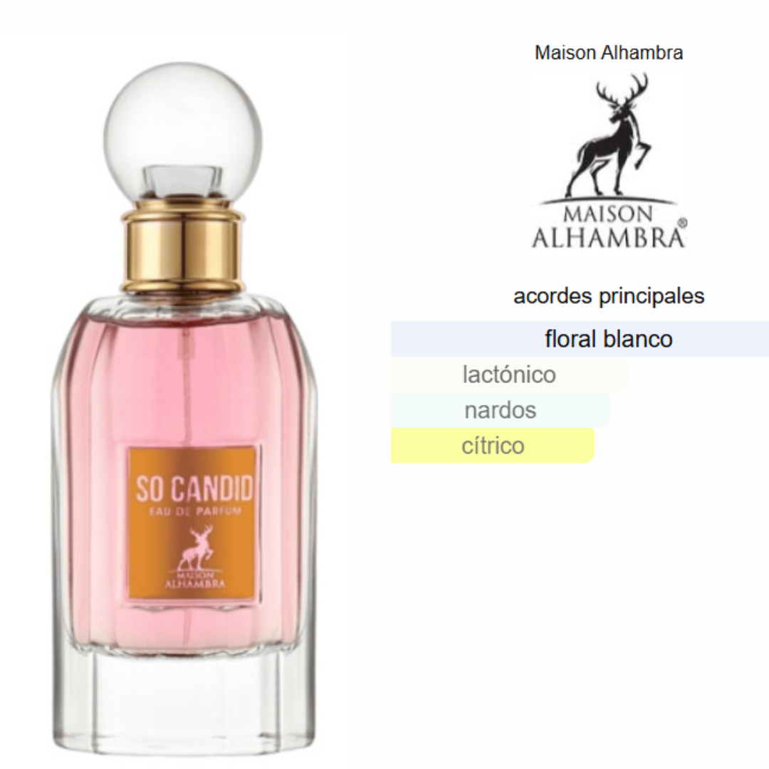 Perfume SO CANDID para Mujer