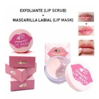 Exfoliante & mascarilla labial.